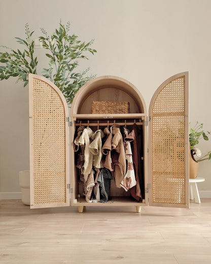Rattan Wardrobe (Curved)