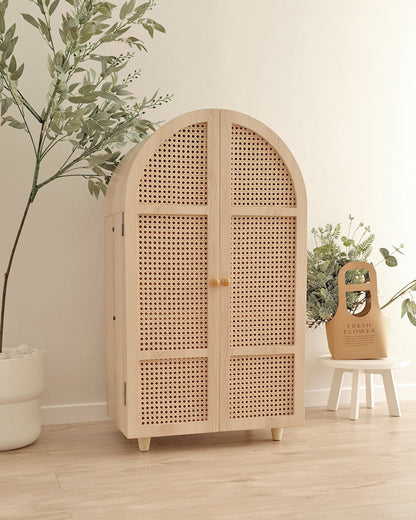 Rattan Wardrobe (Curved)