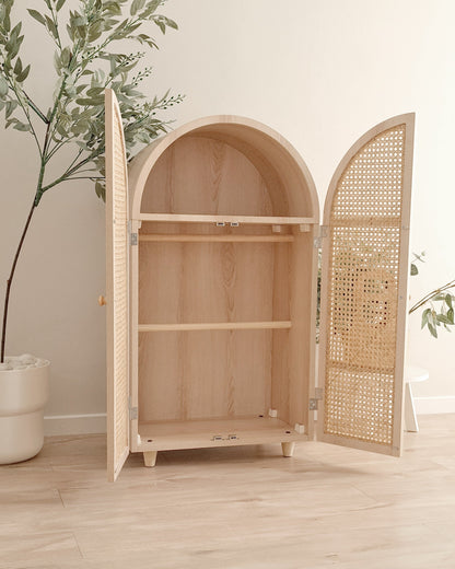 Rattan Wardrobe (Curved)