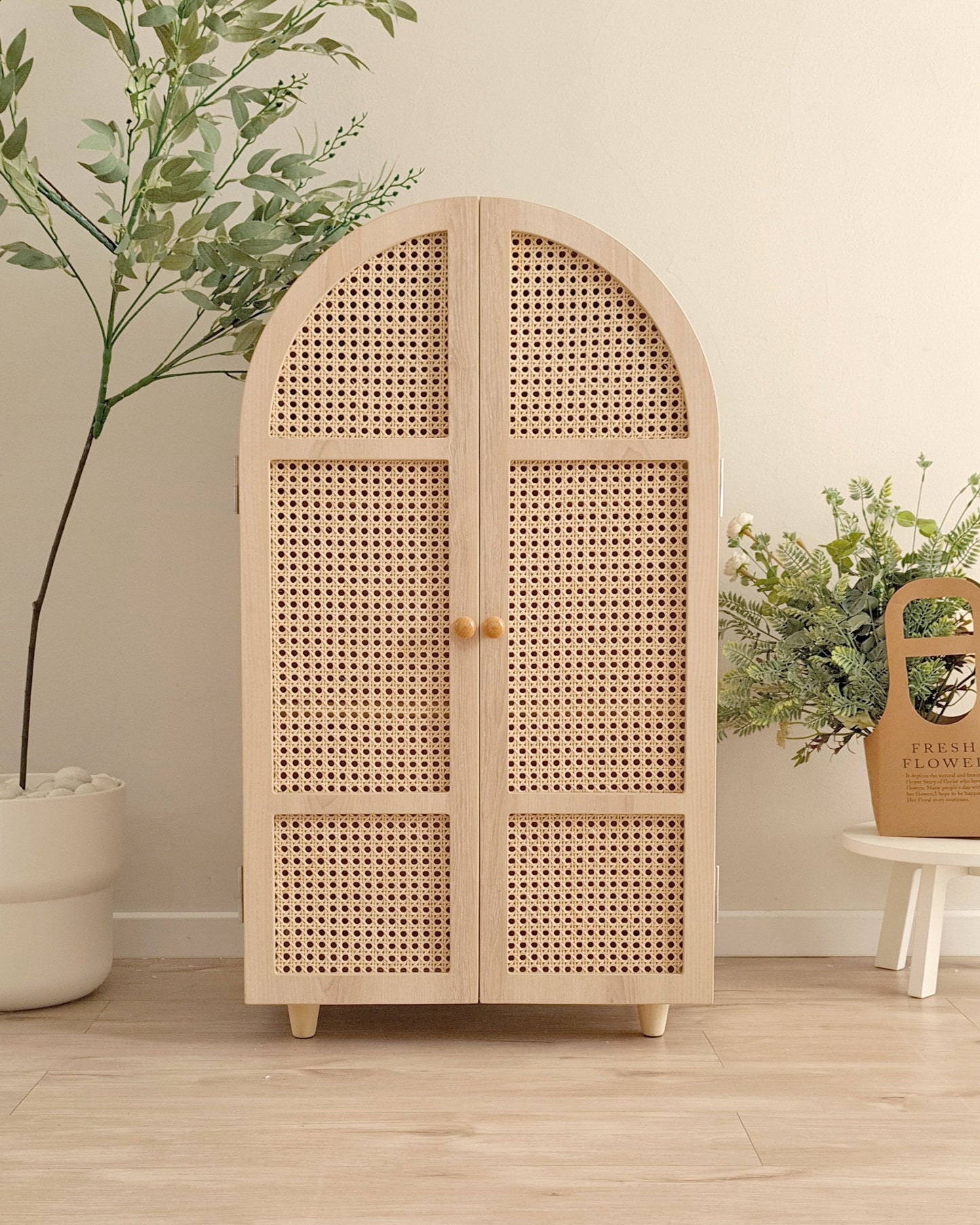 Rattan Wardrobe (Curved)