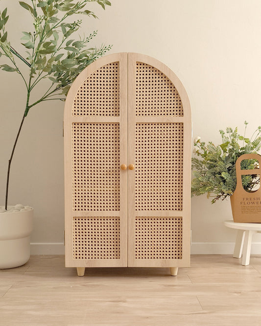 Rattan Wardrobe (Curved)