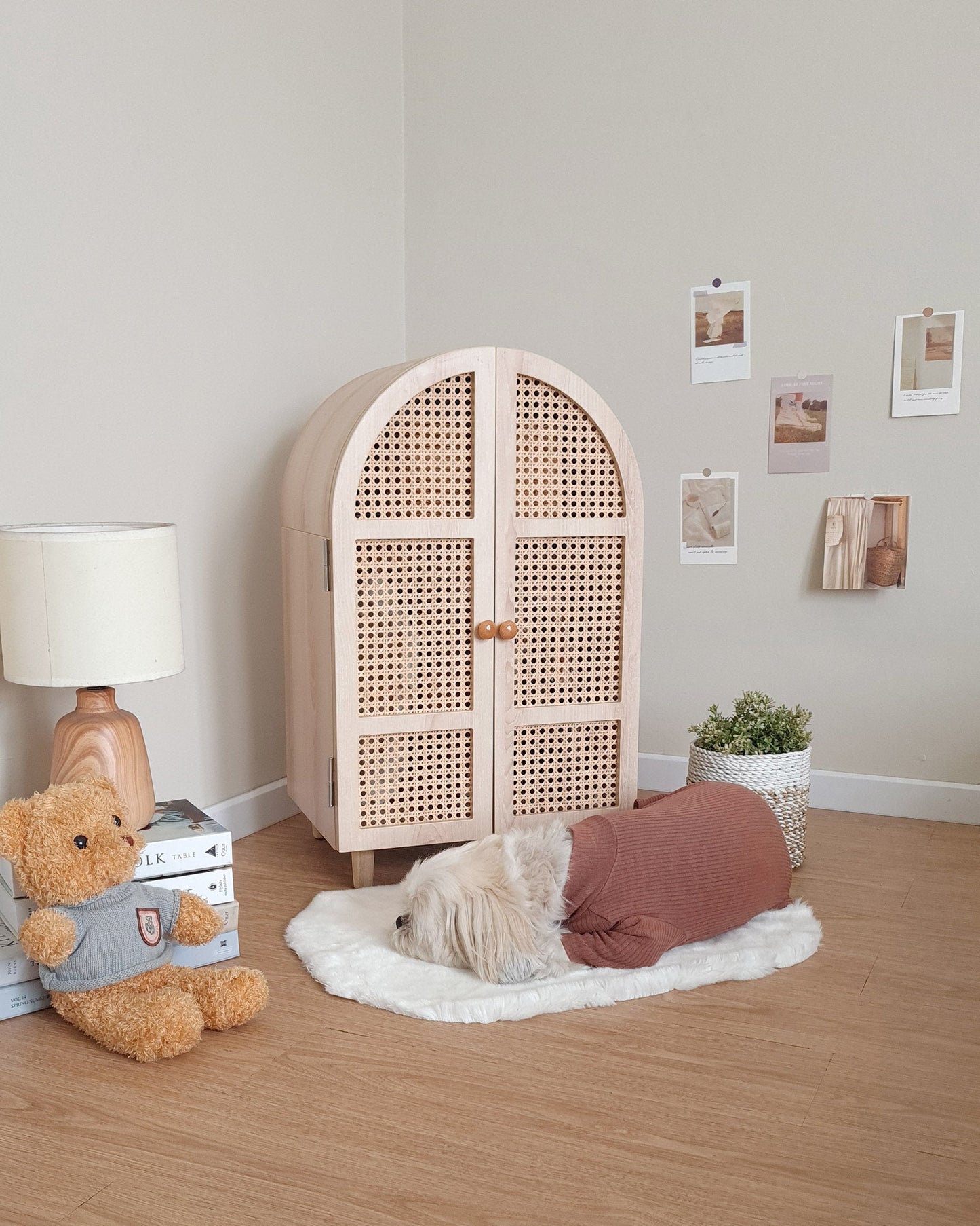 Rattan Wardrobe (Curved)