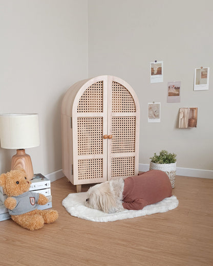 Rattan Wardrobe (Curved)