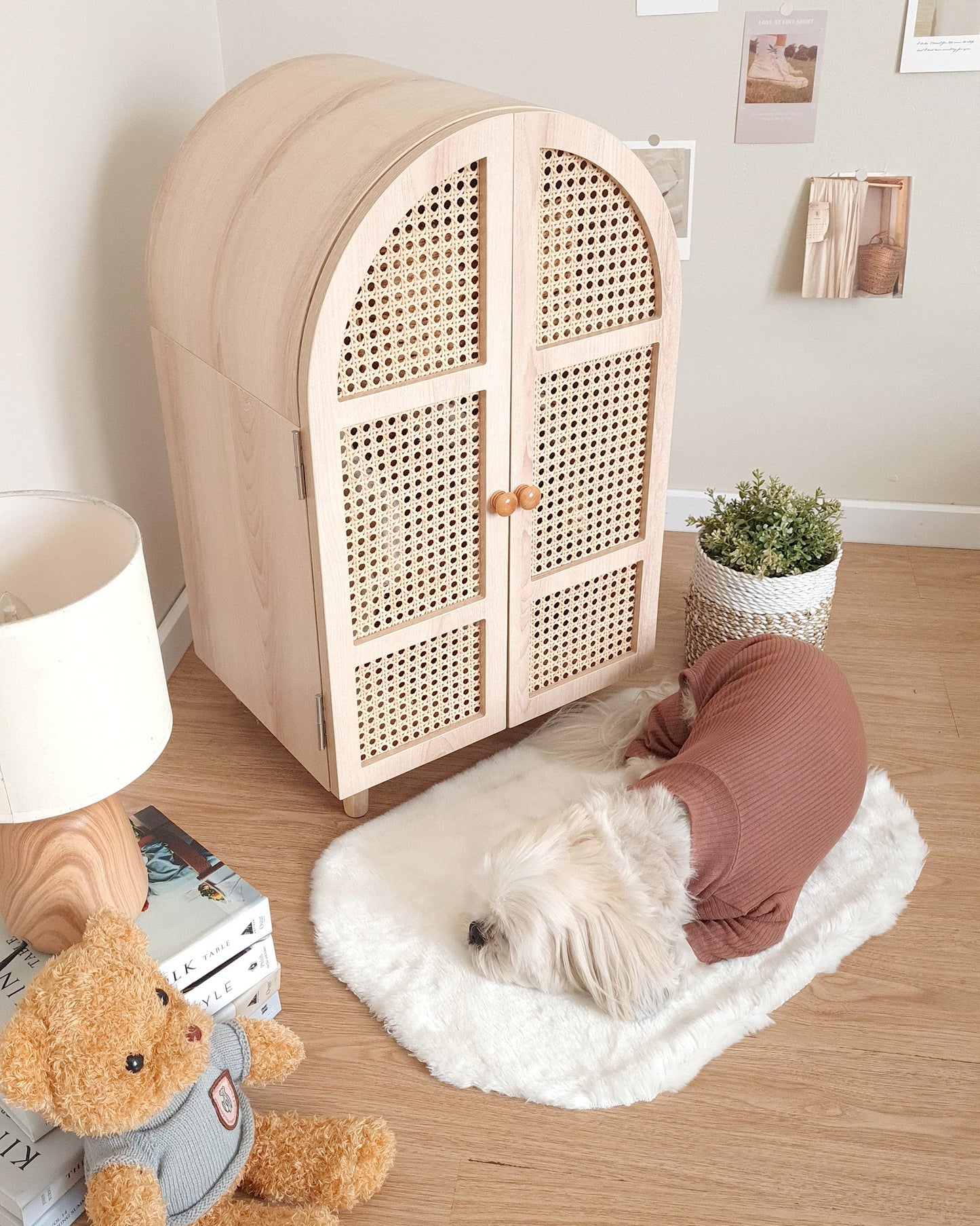 Rattan Wardrobe (Curved)