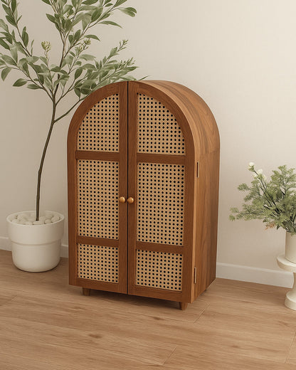 Rattan Wardrobe (Curved)