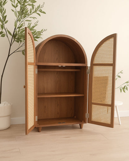 Rattan Wardrobe (Curved)