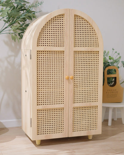 Rattan Wardrobe (Curved)