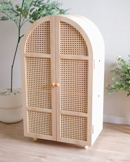 Rattan Wardrobe (Curved)