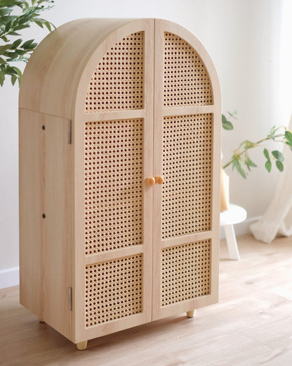 Rattan Wardrobe (Curved)